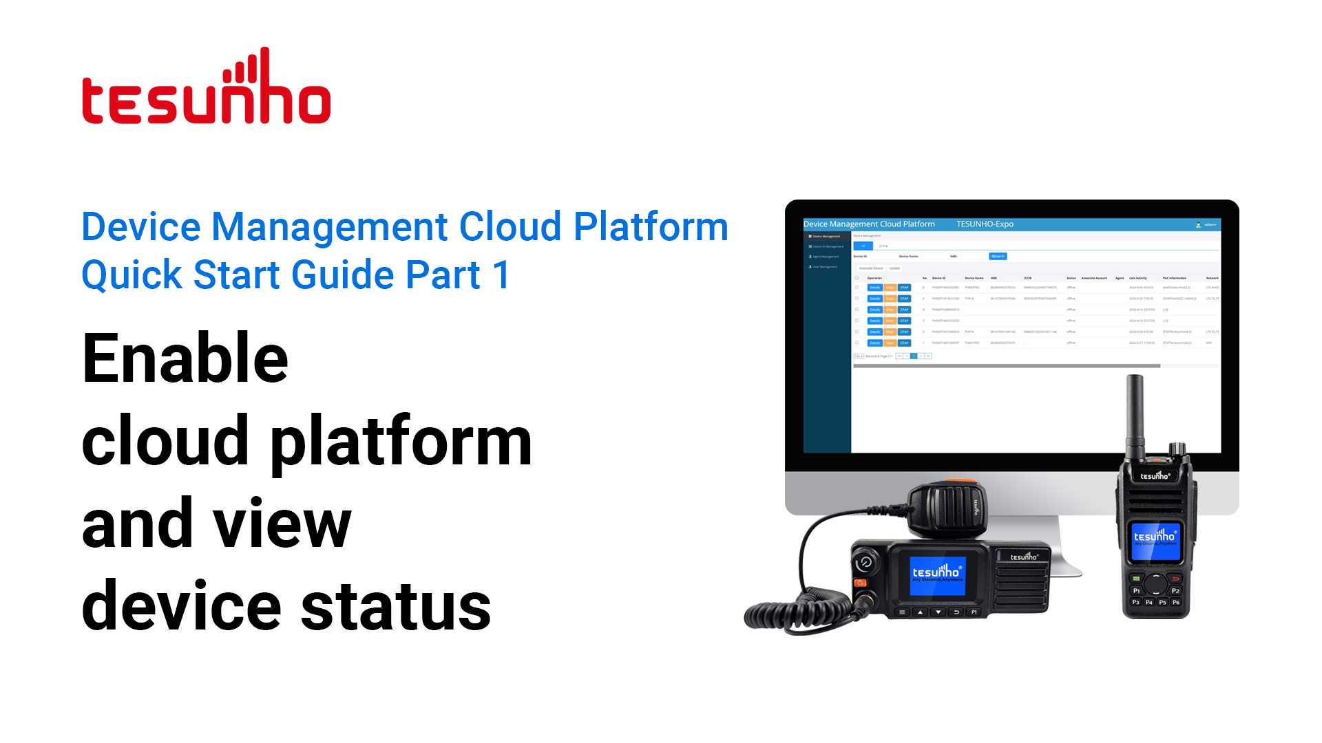 Tesunho Device Management Cloud Platform Guide Part 1